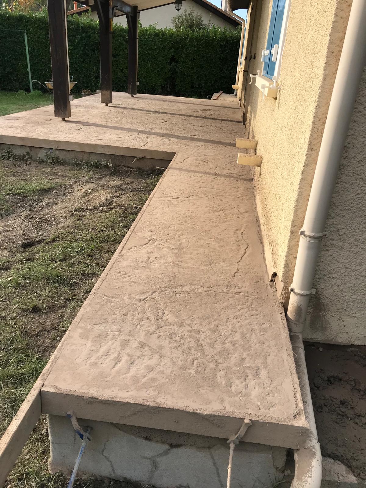 terrasse beton mios
