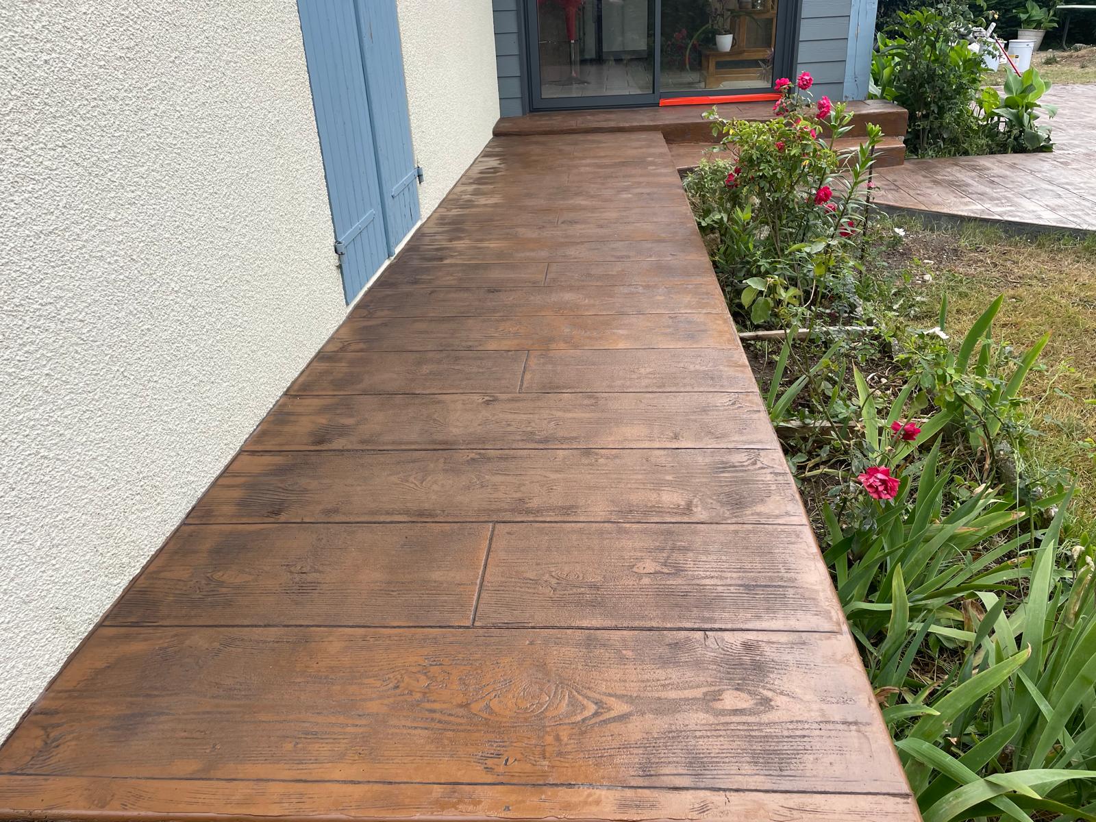 terrasse béton Le Barp