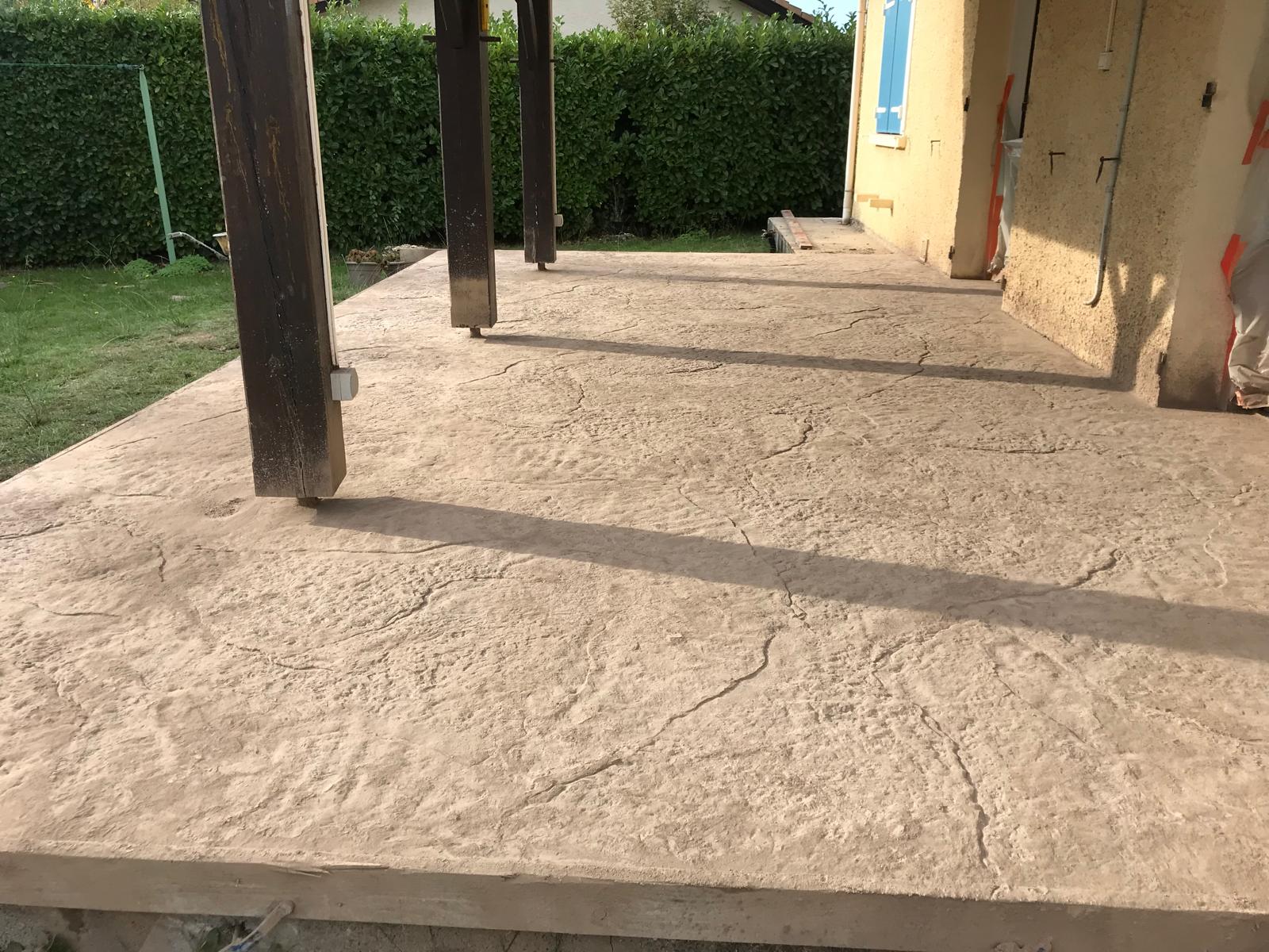 terrasse béton merignac